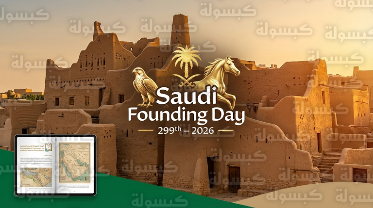 الدليل المعرفي ليوم التأسيس 2026 يوثق مسيرة ثلاثة قرون من تاريخ الدولة السعودية من قلب الدرعية