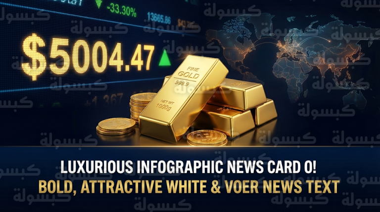 الذهب يتجاوز 5000 دولار للأوقية لأول مرة في التاريخ مدفوعاً بتوترات الشرق الأوسط