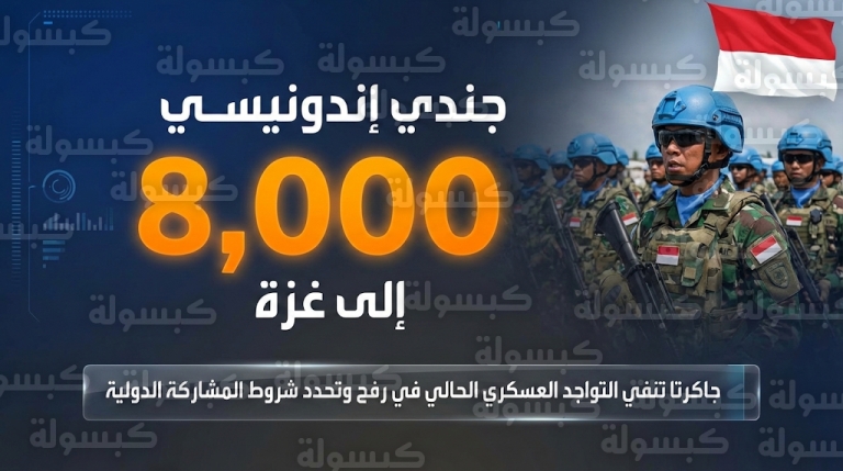 الرئاسة الإندونيسية تنفي تواجد قواتها في رفح وتكشف تفاصيل مقترح إرسال آلاف الجنود للقطاع