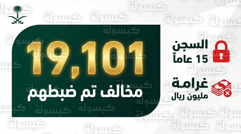 السجن 15 عاماً وغرامة مليون ريال عقوبة إيواء المخالفين بعد ضبط 19 ألف شخص في السعودية