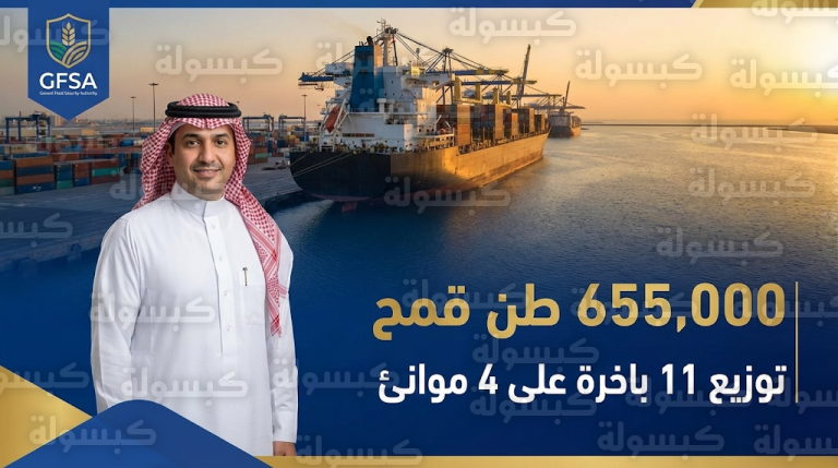 السعودية تبدأ إجراءات استيراد 655 ألف طن قمح لضمان استقرار سلاسل الإمداد ودعم شركات المطاحن