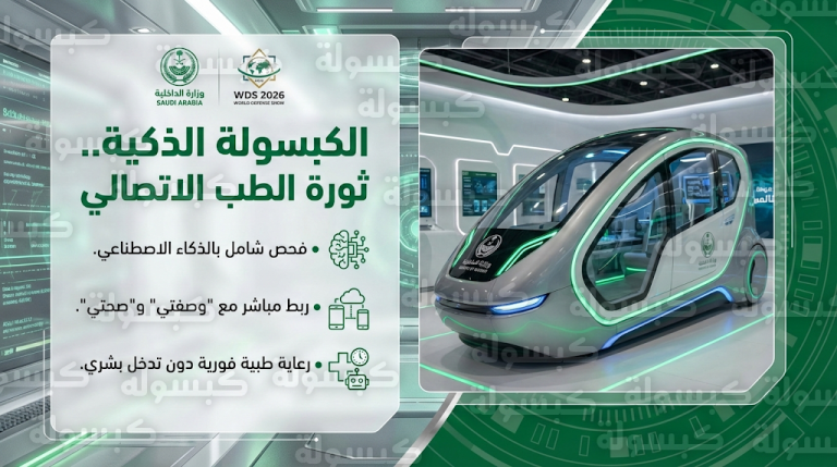 الكبسولة الذكية لوزارة الداخلية في معرض الدفاع 2026: فحص طبي شامل وصرف آلي للدواء عبر نظام وصفتي