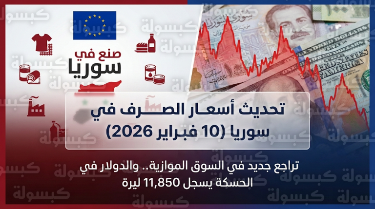 الليرة السورية تسجل تراجعاً جديداً أمام العملات الأجنبية والدولار يبلغ ذروته في أسواق الحسكة