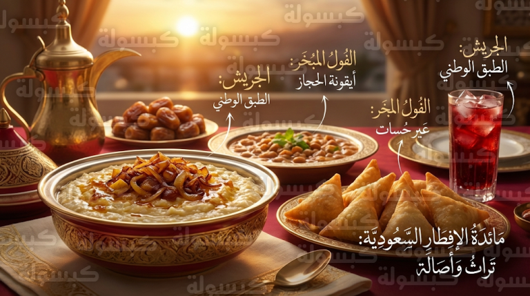 المائدة الرمضانية السعودية 2026 تعكس تنوع الثقافات من الجريش والسمبوسة إلى الفول المبخر والسوبيا