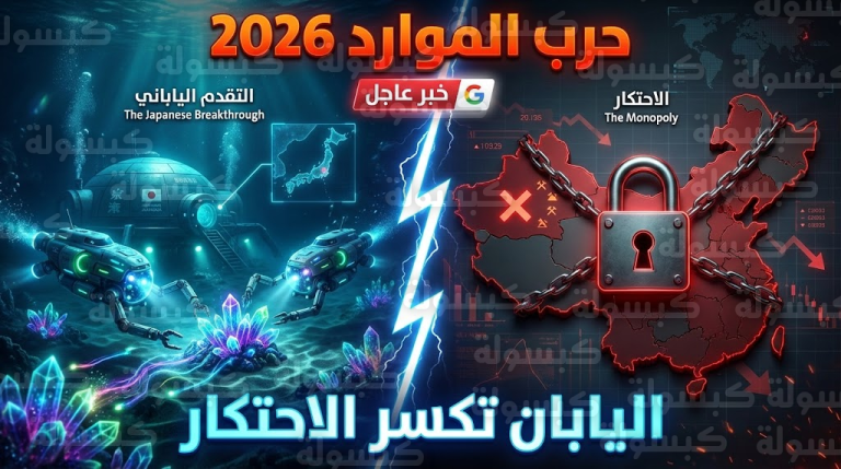 المعادن النادرة 2026.. عاجل ورسمياً: اليابان تقلب الطاولة على الصين بـ”كنز المحيط” وتعلن بدء الاستخراج التجاري