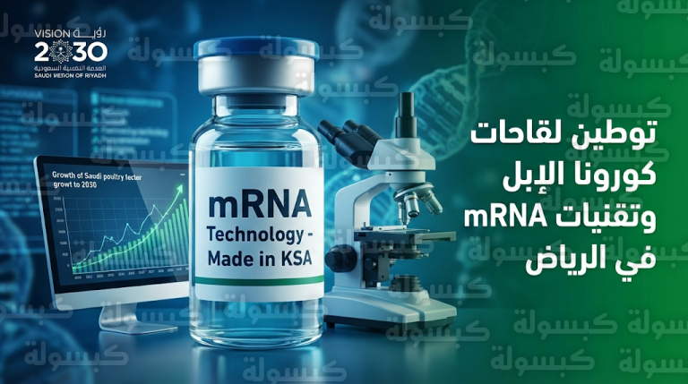 المملكة تبدأ توطين تقنية mRNA لإنتاج اللقاحات البيطرية وتطوير أول لقاح محلي لـ “كورونا الإبل”