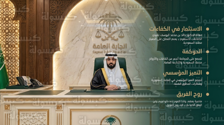 النائب العام الدكتور خالد اليوسف يرسم ملامح خطة تطوير النيابة العامة لعام 2026 في أول أيام عمله