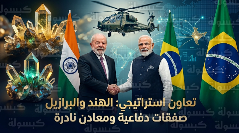 الهند والبرازيل توقعان اتفاقية كبرى لتأمين المعادن النادرة وتقليص الاعتماد على الصين