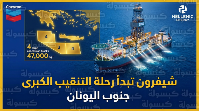 اليونان تعزز مكانتها كمركز طاقة إقليمي باتفاقية ضخمة مع شيفرون للتنقيب في سواحل كريت