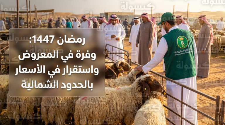 انتعاش كبير وحراك تجاري لافت في أسواق الماشية بالحدود الشمالية قبل رمضان 1447هـ