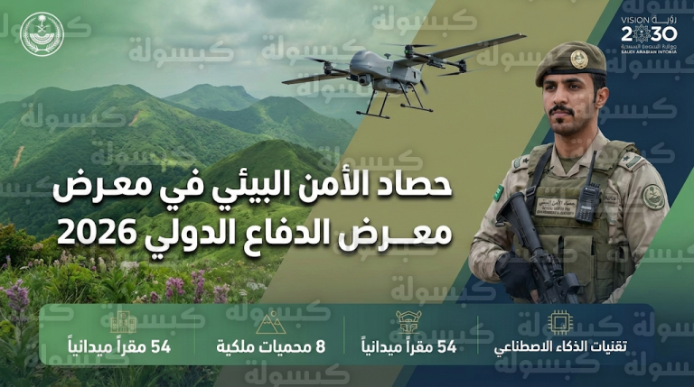 بانتشار في 54 مركزاً وتقنيات “الدرون”.. الأمن البيئي السعودي يختتم مشاركته المتميزة في معرض الدفاع الدولي 2026