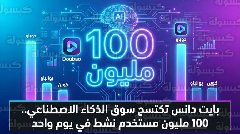 بايت دانس تتصدر سباق الذكاء الاصطناعي وتتفوق على تنسنت وعلي بابا بتطبيق دوباو الجديد