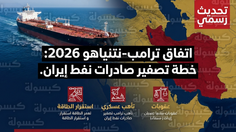 تحديث رسمي يؤكد اتفاق ترامب ونتنياهو على تصفير صادرات النفط الإيرانية المتجهة إلى الصين