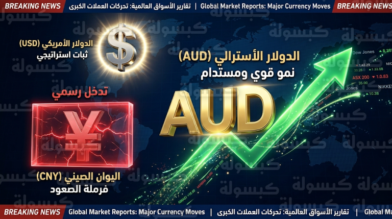 تدخل صيني رسمي لفرملة صعود اليوان والدولار الأسترالي يتحول إلى الحصان الأسود في سوق العملات بنهاية فبراير 2026