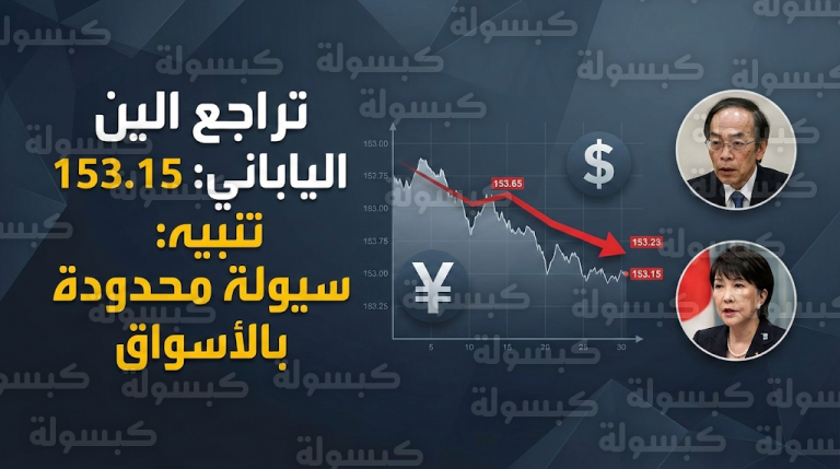 تراجع الين الياباني أمام الدولار اليوم 16-02-2026 وتحذيرات من “سيولة محدودة” في الأسواق العالمية