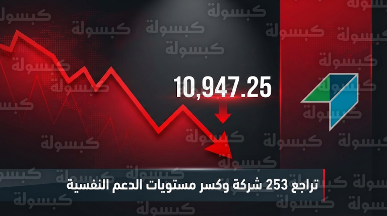 تراجع جماعي لـ 253 شركة في سوق الأسهم السعودية ومؤشر “تاسي” يفقد 208 نقاط بنهاية الأسبوع
