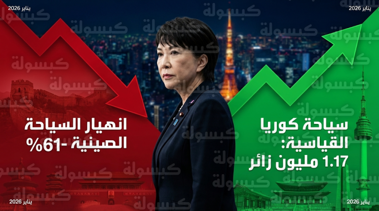 تراجع مفاجئ في أعداد زوار اليابان وانهيار السياحة الصينية بنسبة 61% بسبب التوترات الدبلوماسية