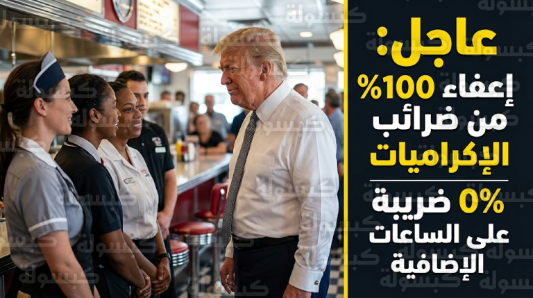 ترامب يعلن إلغاء الضرائب الفيدرالية على الإكراميات وساعات العمل الإضافية بأثر فوري