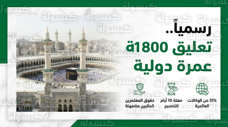 تعليق عقود 31% من وكالات العمرة العالمية بقرار رسمي من وزارة الحج والعمرة