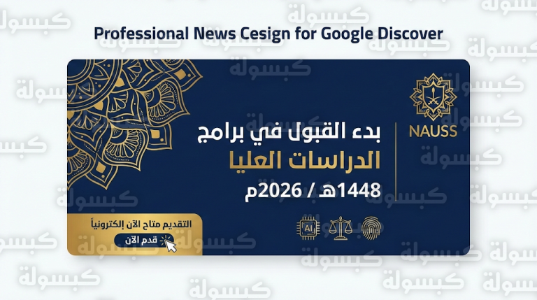 تقديم جامعة نايف العربية للعلوم الأمنية 1448 / 2026: تفعيل بوابة القبول رسمياً لبرامج الدكتوراه والماجستير والدبلوم