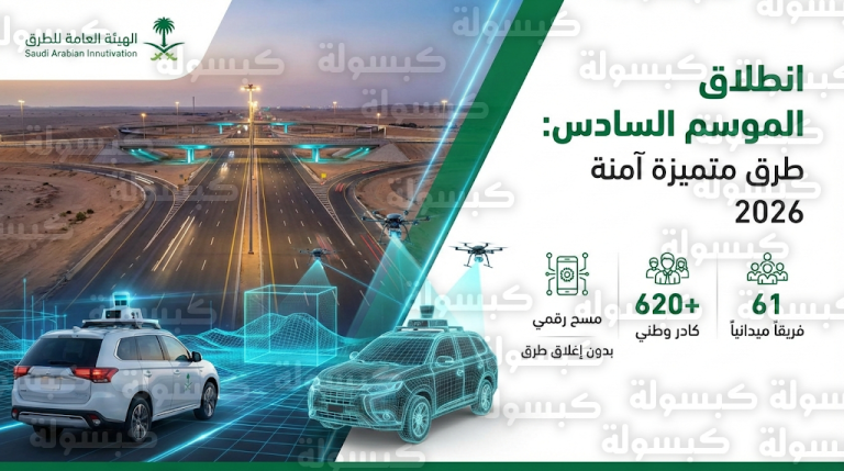 تقنيات رقمية لرصد الطرق دون إغلاق المسارات.. انطلاق أعمال الموسم السادس لحملة “طرق متميزة آمنة” 2026