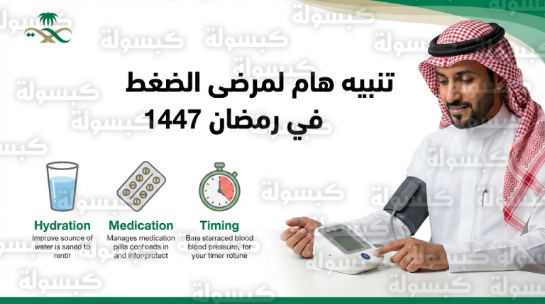 تنبيه طبي عاجل لمرضى ضغط الدم في رمضان 1447 هجرياً حول مخاطر تعديل الجرعات وأهمية تقنية التنفس الحجابي