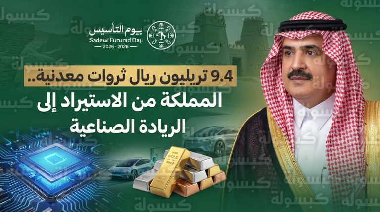ثروات معدنية بـ 9.4 تريليون ريال.. ركيزة المملكة للتحول من الاستيراد إلى الابتكار في صناعة السيارات والرقائق