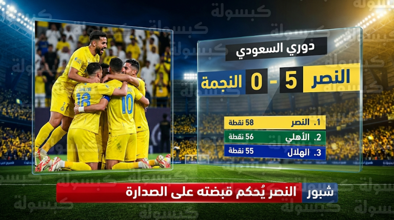 جدول ترتيب الدوري السعودي اليوم 26-2-2026 بعد نتائج مباريات الجولة 23