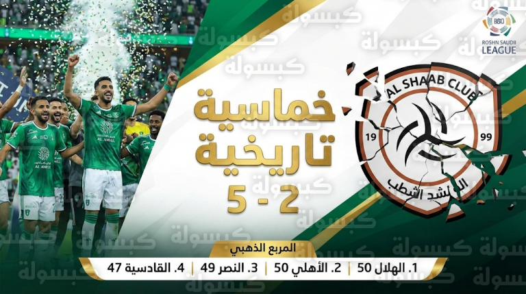جدول ترتيب دوري روشن السعودي المحدث الجمعة 13-2-2026 بعد خماسية الأهلي في الشباب