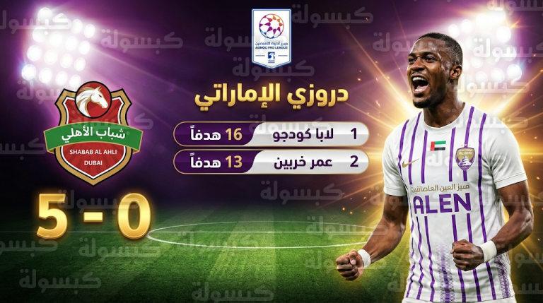 جدول ترتيب هدافي الدوري الإماراتي 2025/2026 بعد نتائج مباريات الجولة 17