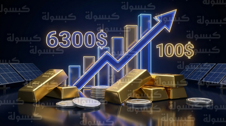جيه بي مورغان يرفع توقعاته لسعر الذهب إلى 6300 دولار والفضة تتجه نحو حاجز 100 دولار