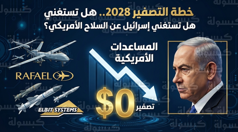 خطة إسرائيلية لتصفير المساعدات العسكرية الأمريكية وفك الارتباط السياسي مع واشنطن بحلول عام 2028
