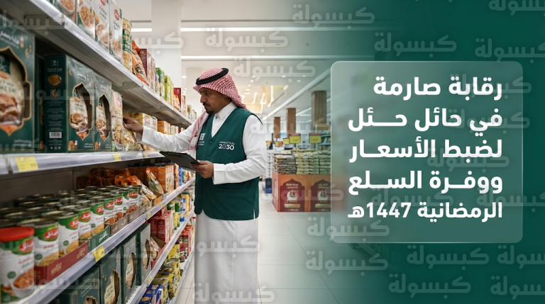 خطة رقابية مكثفة في حائل لضبط الأسعار وضمان وفرة السلع الرمضانية لعام 1447هـ
