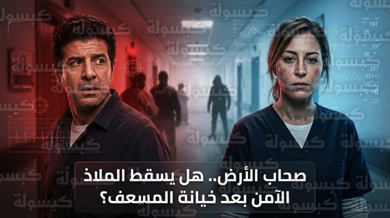 خيانة مسعف تكشف موقع فدوى للاحتلال وتهدد أمن المستشفى في مسلسل صحاب الأرض الحلقة 5