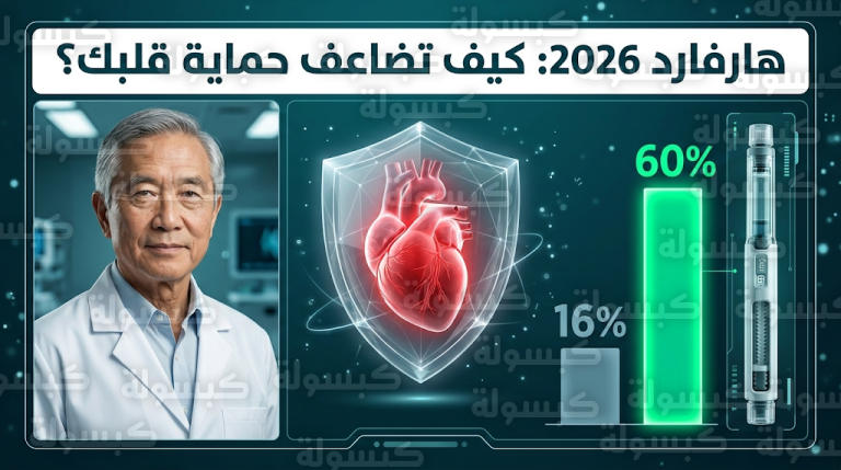 دراسة من جامعة هارفارد تكشف سر مضاعفة فوائد أدوية التخسيس لحماية القلب بنسبة تصل إلى 60%