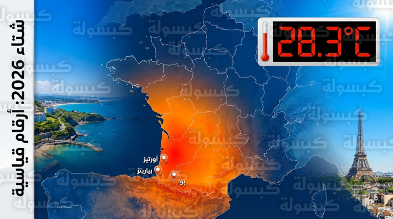 درجات الحرارة في فرنسا تقترب من 30 مئوية وتسجل أرقاماً قياسية غير مسبوقة في فبراير
