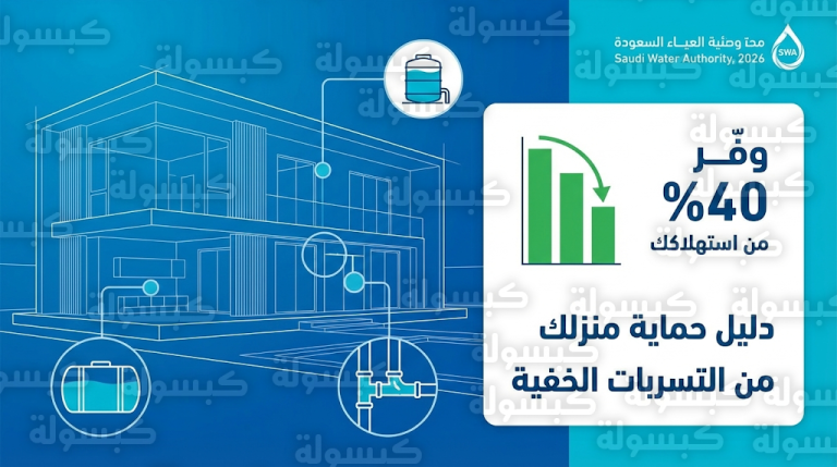دليل فحص كفاءة استهلاك المياه المنزلي 2026 وخطوات الكشف المبكر عن تسربات الخزانات