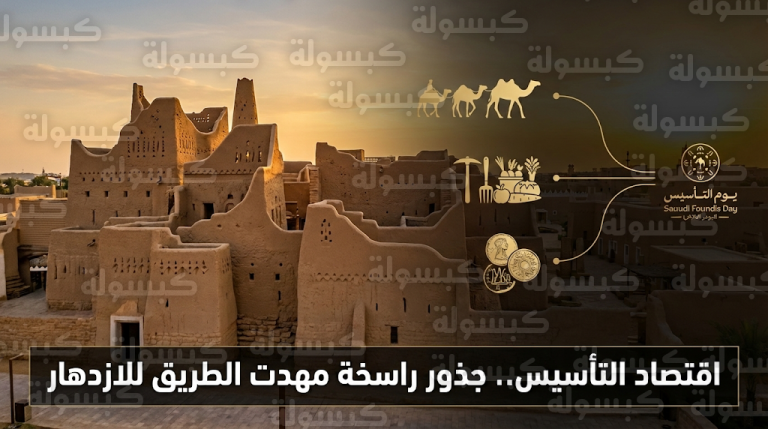 ذكرى يوم التأسيس السعودي تستعرض الركائز الاقتصادية للدولة الأولى ودور الأمن في ازدهار الأسواق