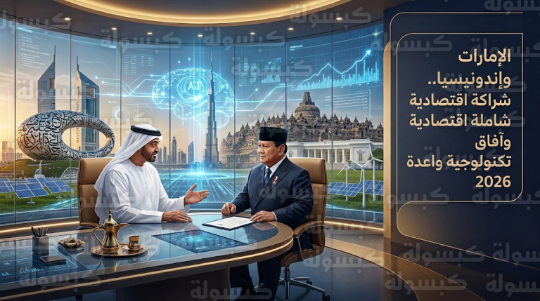 رئيس الدولة يبحث مع رئيس إندونيسيا تعزيز الاستثمارات المشتركة في مجالات الذكاء الاصطناعي والتحول الرقمي كأولوية قصوى لعام 2026