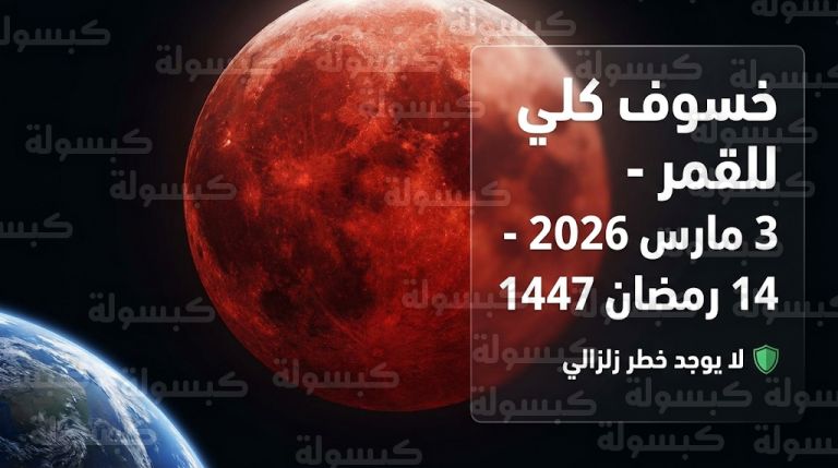 رئيس قسم الزلازل يحسم الجدل حول تأثير القمر الدموي على جاذبية الأرض والنشاط الزلزالي