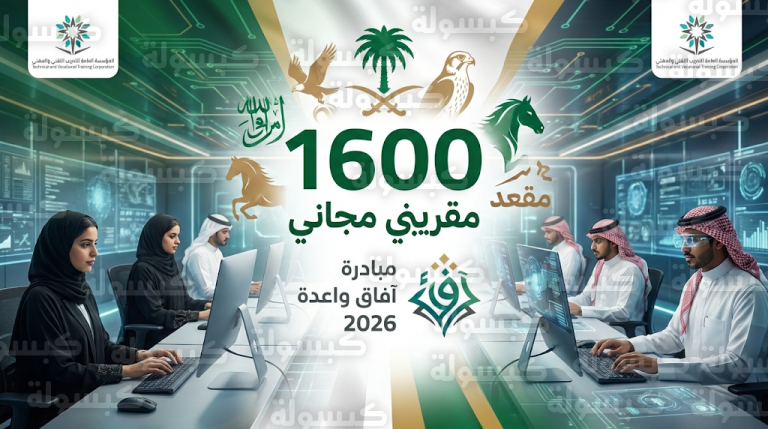 رابط التسجيل في 1600 مقعد تدريبي مجاني بالجوف ضمن مبادرة آفاق واعدة 2026