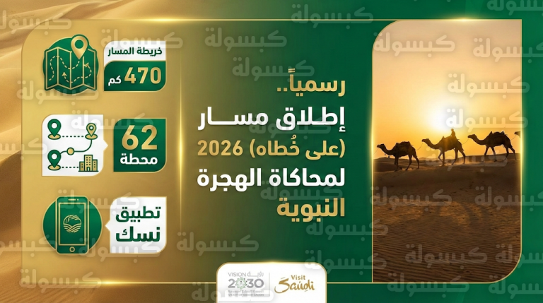 رسمياً.. تفعيل حجز مبادرة “على خطاه” عبر روح السعودية 2026: تفاصيل المسار التاريخي والخدمات اللوجستية