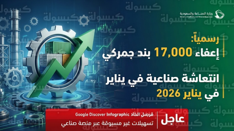 رسمياً.. وزارة الصناعة تعلن إعفاء 17 ألف بند جمركي وتزف بشرى سارة للمستثمرين (بيان عاجل)