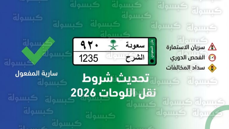 رسميًا.. الأنظمة الإلكترونية للمرور ترفض طلبات نقل اللوحات في حال انتهاء رخصة السير أو الفحص