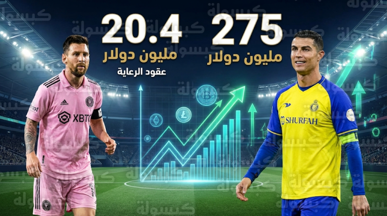 رونالدو يتربع على عرش الرياضيين عالمياً بـ 275 مليون دولار وميسي خارج قائمة الـ 60 الأعلى أجراً في أمريكا