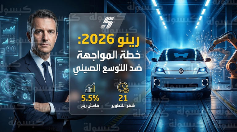 رينو تخفض مستهدفات الربحية لعام 2026 لمواجهة المنافسة الصينية وتعلن خسائر ضخمة في 2025