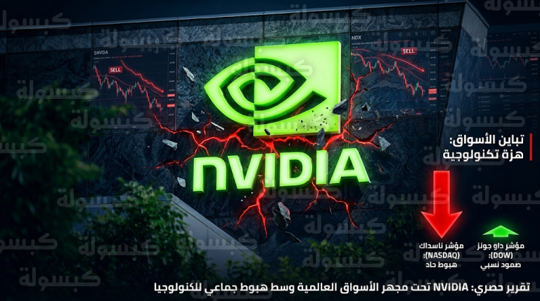 زلزال إنفيديا يضرب وول ستريت ويقود تراجع مؤشرات التكنولوجيا بنهاية تداولات فبراير 2026