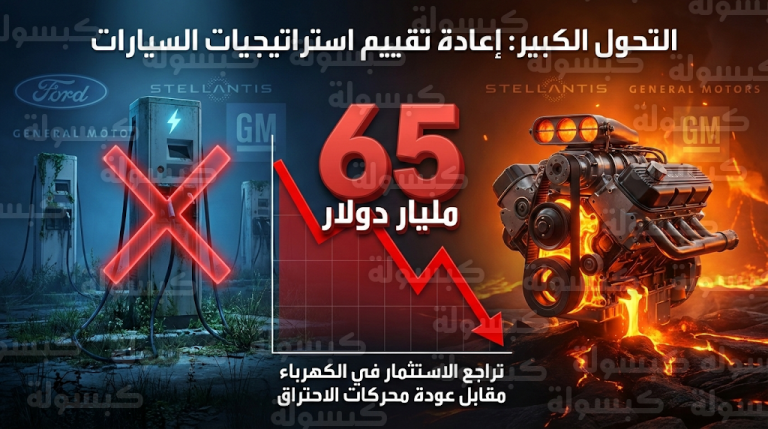 زلزال اقتصادي يضرب صناعة السيارات العالمية بخسائر تتجاوز 65 مليار دولار وعودة مفاجئة لمحركات البنزين والديزل