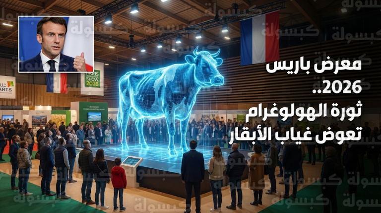 سابقة تاريخية في معرض باريس الزراعي بخلو أجنحته تماماً من الأبقار والمنظمون يستعينون بتقنيات الهولوغرام