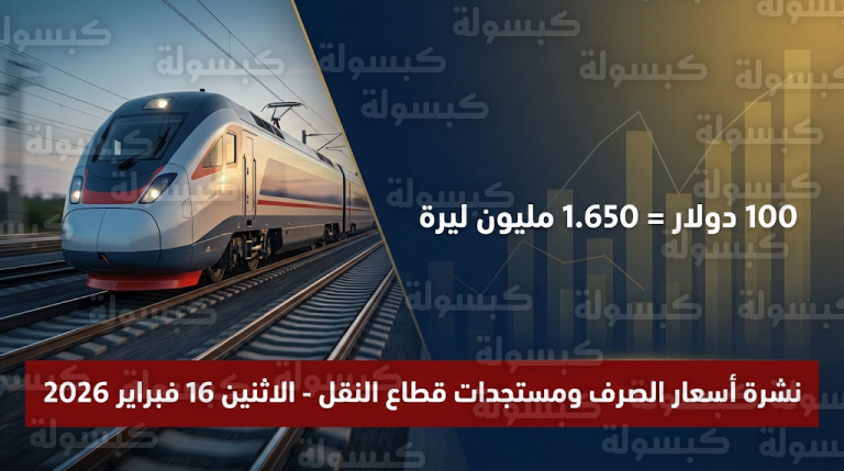 سعر الدولار اليوم في سوريا الاثنين 16-2-2026 مقابل الليرة السورية في السوق السوداء والمركزي